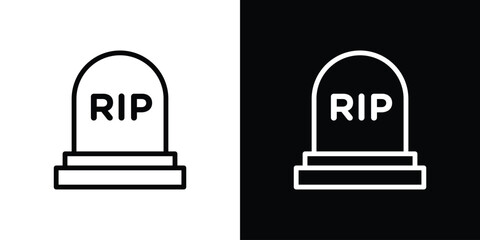 Dead icon graphic element Illustration template design