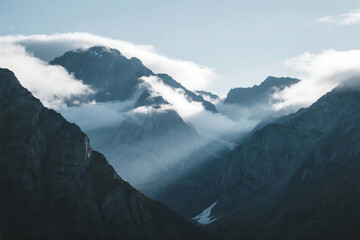 Dreamy Aesthetic Landscape with Soft Light and Natural Scenery