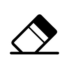 Eraser with a clean white background stationery office supplies