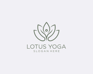 Lotus yoga logo