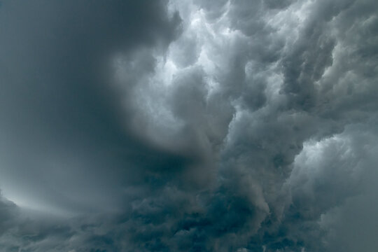 Wild storm clouds abstract
