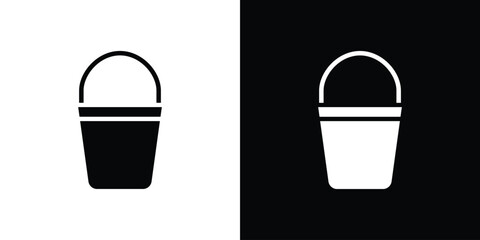 Bucket icon symbol illustration doodle design