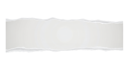 Torn paper edge texture on white background, perfect for adding a distressed or vintage look to your designs. Use it as a border, frame, or layer to create unique graphic elements
