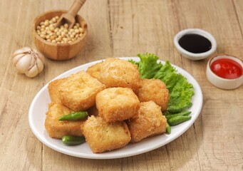 Tahu Goreng. Fried Tofu is a dish made from fried tofu which is often found in Indonesia, Malaysia and Singapore.