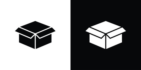 Open box icon symbol illustration doodle design