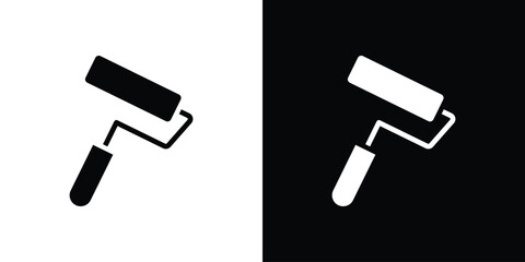 Paint roller icon symbol illustration doodle design