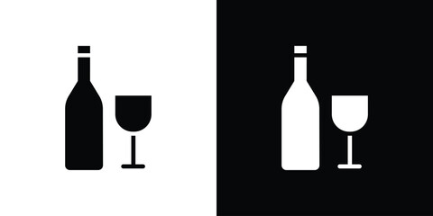 Vodka icon symbol illustration doodle design