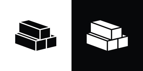 Wooden block icon symbol illustration doodle design