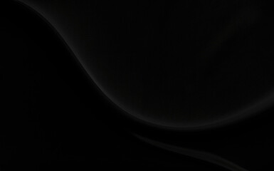 Black gray satin dark fabric texture luxurious shiny that is abstract silk cloth background with patterns soft waves blur beautiful.