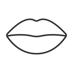 Mouth Icon Outline Style. Vector Illustration Design