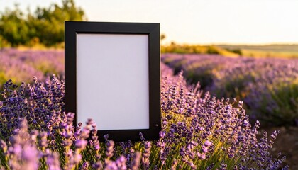 Frame in Lavender Sunset Field