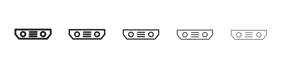 Car bumper icon design symbol collection for graphic design. EPS 10