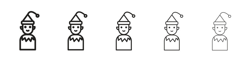 Elf icon design symbol collection for graphic design. EPS 10