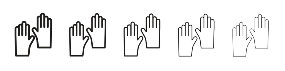 Gloves icon design symbol collection for graphic design. EPS 10