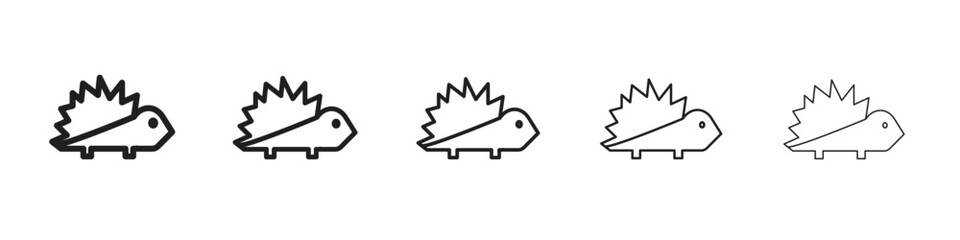 Hedgehog icon design symbol collection for graphic design. EPS 10