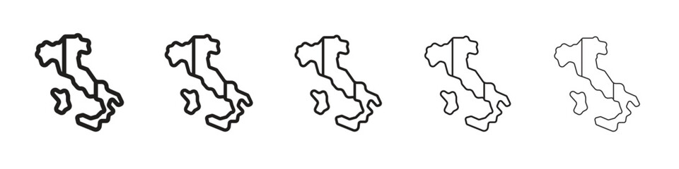 Italy flag icon design symbol collection for graphic design. EPS 10