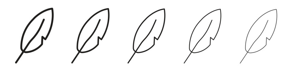 Light weight icon design symbol collection for graphic design. EPS 10