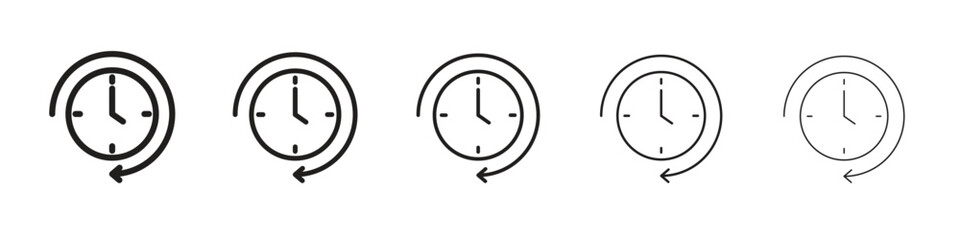 Long term icon design symbol collection for graphic design. EPS 10