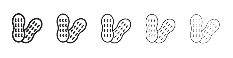 Peanut icon design symbol collection for graphic design. EPS 10