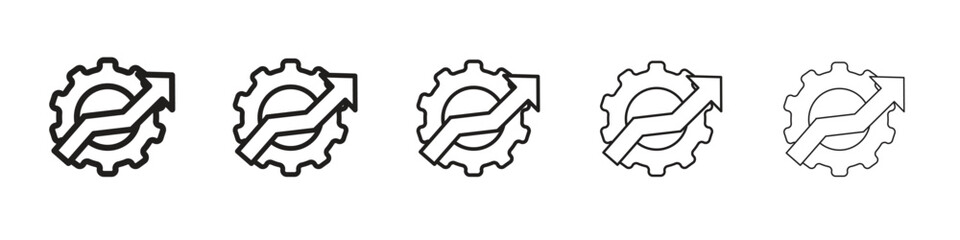 Productivity icon design symbol collection for graphic design. EPS 10