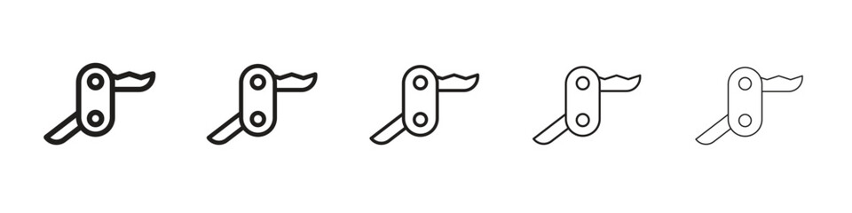Swiss Knife icon design symbol collection for graphic design. EPS 10