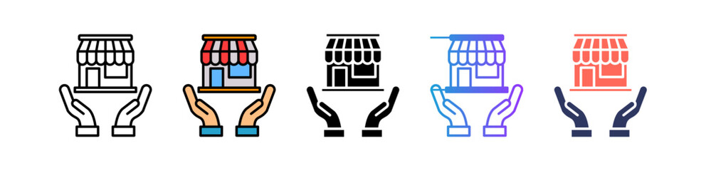 Franchisor multiple icon