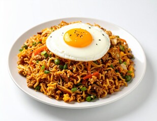Delicious Mie Goreng with Fried Egg