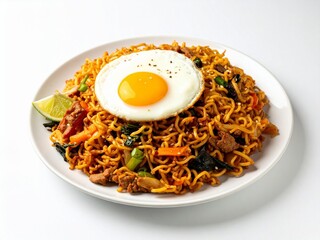 Delicious Mie Goreng with Fried Egg