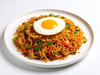 Delicious Mie Goreng with Fried Egg