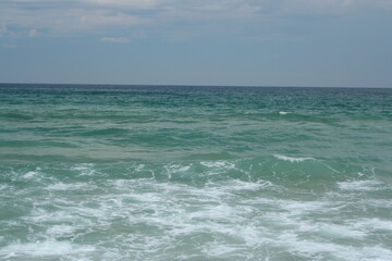 the sea is green