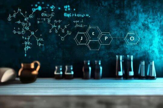 Unique background illustrating the beauty of chemistry and molecular structures.