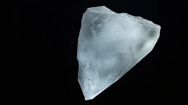 Whispering Crystal: A faded crystal shard pulses faintly, suspended in darkness&mdash;holding traces of forgotten power and ethereal energy.