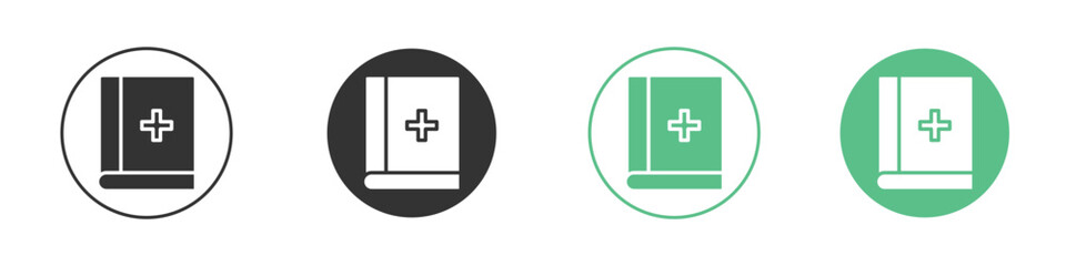 Bible icon symbol illustration doodle set. EPS10