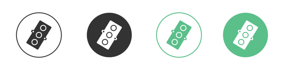 Car gasket icon symbol illustration doodle set. EPS10