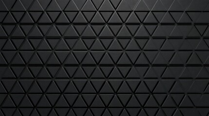 Fototapeta premium Geometric art with black triangular pattern on seamless background for modern design