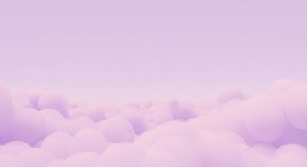 A dreamlike landscape of soft lilac bubbles a pastel sea of serenity and calm Subtle gradient and gentle focus in
