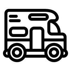 Fototapeta premium camper van icon