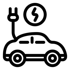 electric car icon