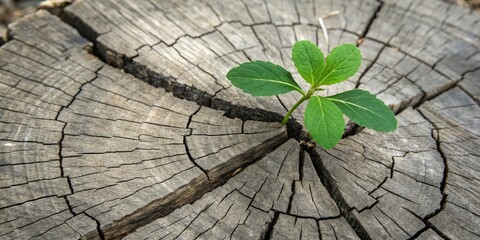 Obraz premium New Life From Old Wood