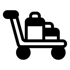 luggage cart icon