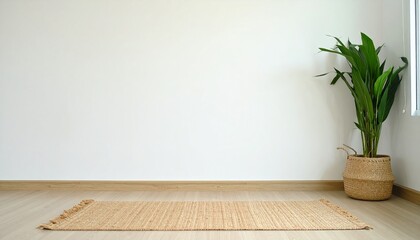 Meditation Room with White Wall