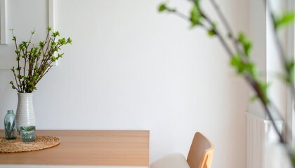 Blank Wall in Organic Dining Area