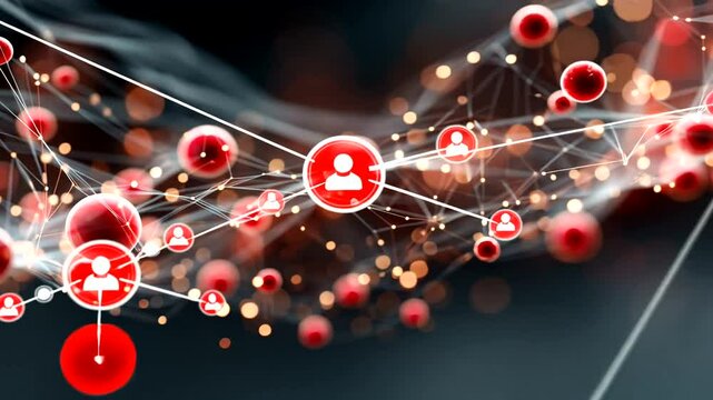 Network Connections Representing Digital Communication and Interaction