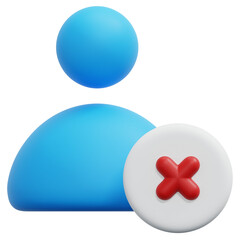 3D Remove User Icon