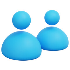 3D User Relationship Icon