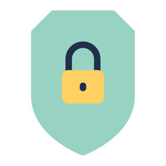 padlock with shield icon