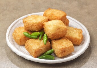 Tahu Goreng. Fried Tofu is a dish made from fried tofu which is often found in Indonesia, Malaysia and Singapore.