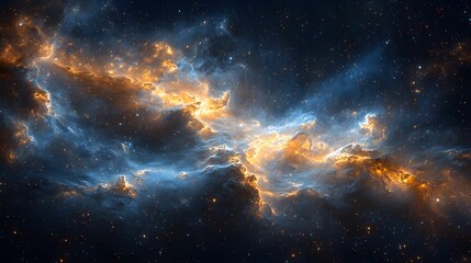 Obraz premium Colorful Nebula Night Sky