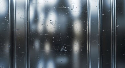 Reflective Metal Surface: A close-up shot of a textured, industrial metal surface gleaming, its imperfections telling a story of resilience and strength.