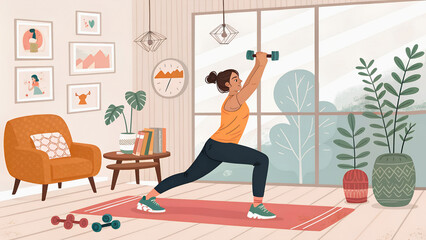 Fototapeta premium woman doing yoga